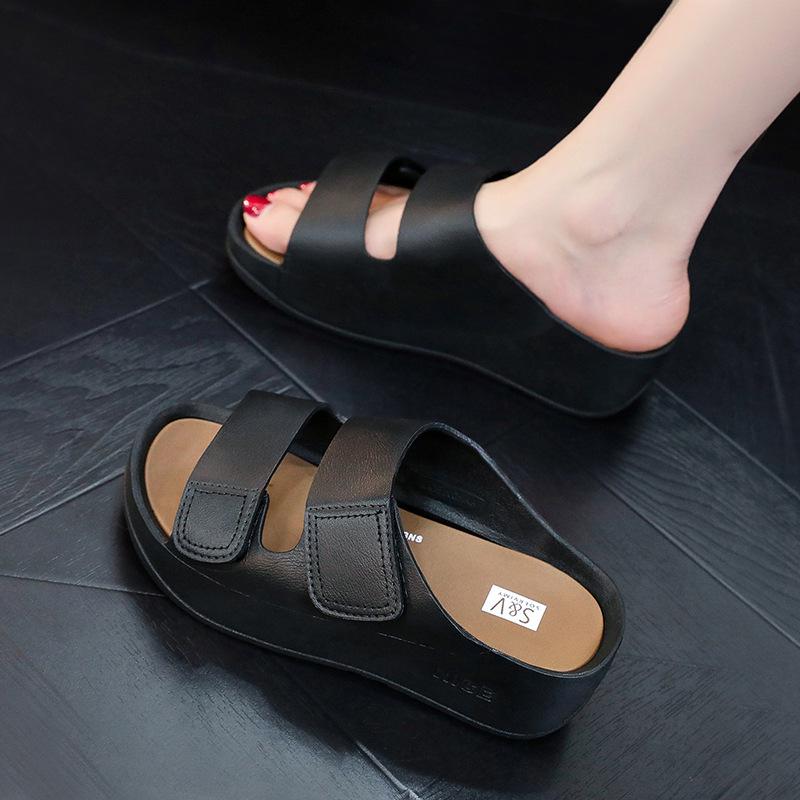 Women's Summer 2024 Height-Boosting Waterproof Wedge Slippers