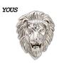 Lapel Badge Brooch Pin, Versatile Animal-Shaped with Electroplated Surface, Lion Metal Design Pin for Business Daily
