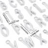 26pcs Charms Alphabet MIxed A- Z Letters Antique Silver Color Pendants Making DIY Handmade Necklace Earrings Finding Jewelry