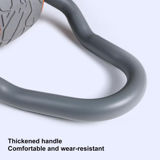 Abs Roller Wheel with Elbow Support Knee Pad 4D Abs Roller Mute Exercise Wheels Core Fitness Workout Equipment