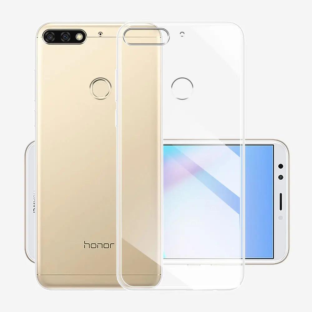 For Honor 7C Honor 7A 7S 7A Pro Case Clear Silicone Soft Phone Case For Honor 7C RU 5.7 Honor7A Prime 8C 8A Pro 8A Prime Funda
