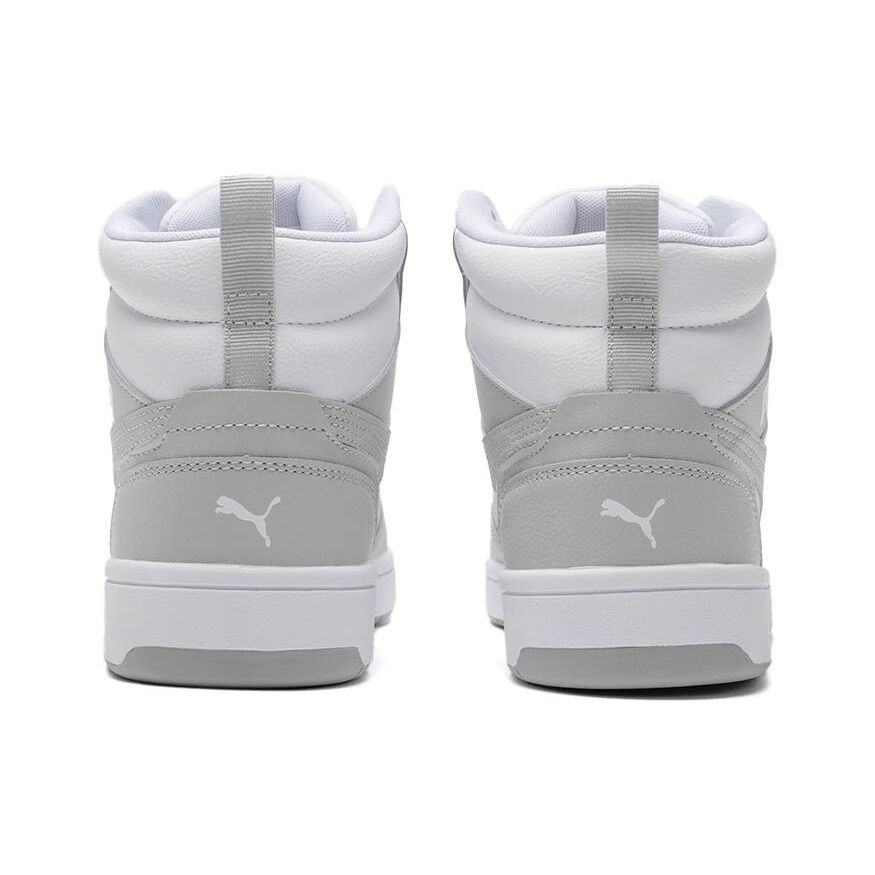 Puma Rebound Mid Ash Grey White Unisex Sneakers 392326-05
