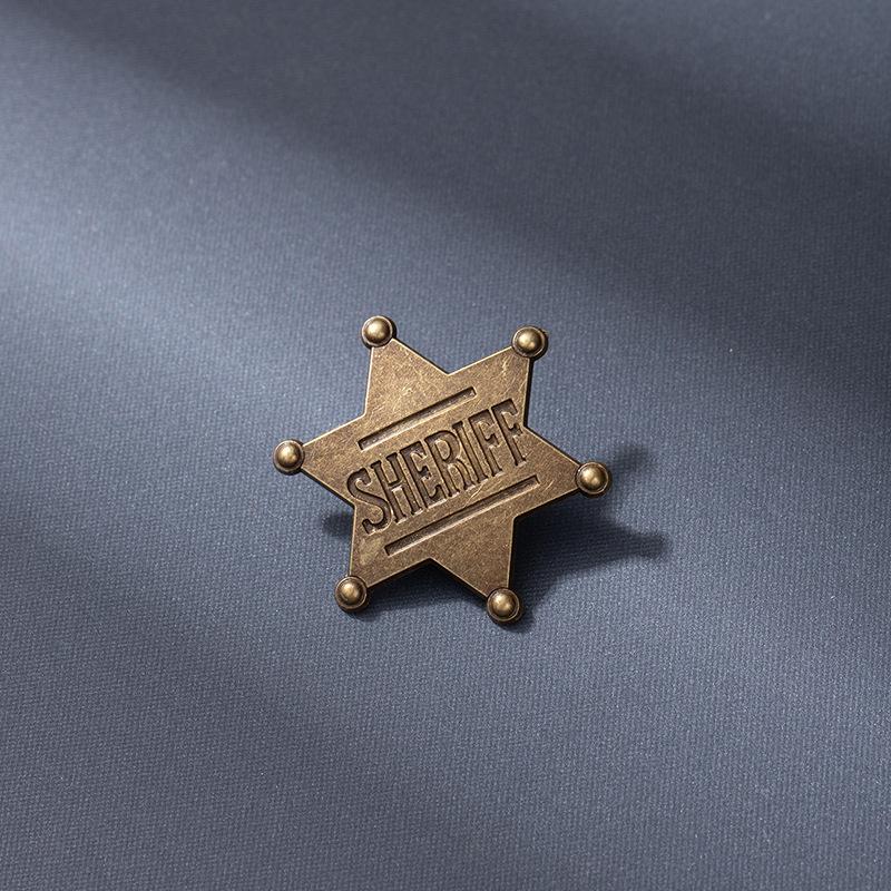 Anime Movie Zootopia Judy Rabbit Metal Police Badge Brooch, Cartoon Badge