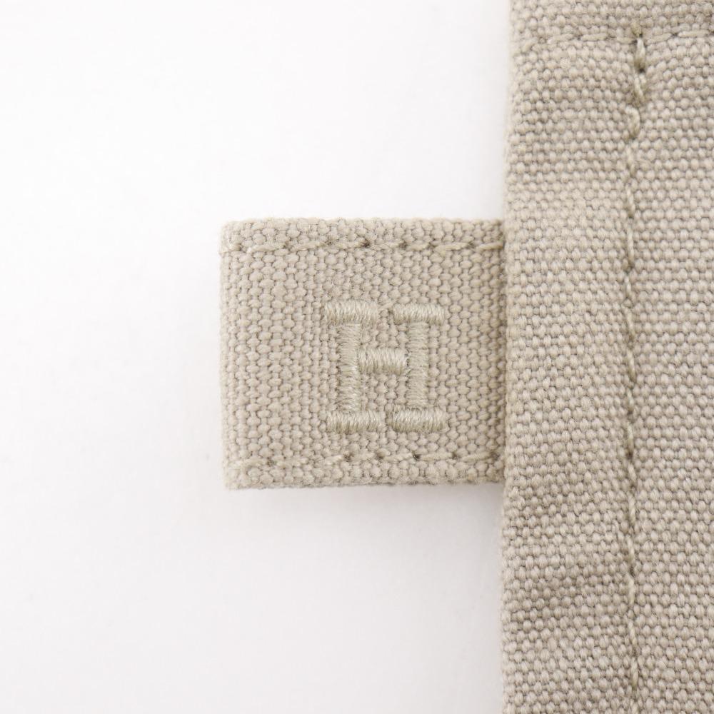 HERMES Bora Bora MM Pouch beige cotton unisex Used