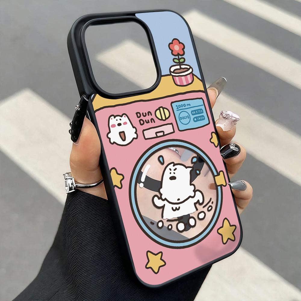 Cute Puppy Cartoon Dog Magnetic Phone Case For iPhone 17 Pro Case iPhone 16 13 11 12 14 15 Pro Max Matte Clear Shockproof Cover
