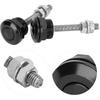 Universal Hood Pins 22mm Aluminum Quick Release Lock Heavy Duty Automotive Fastener Set 2 Pack