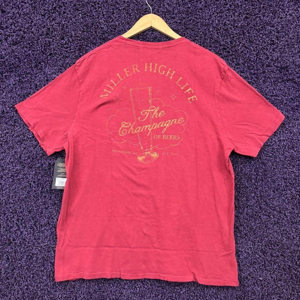 Miller High Life The Champagne of Beers Logo TShirt Size Extra Large Unisex T-Shirt XXXL