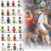 Colorful Football Star Wooden Minifigure Building Blocks Set For Kids With 50-100 Pieces