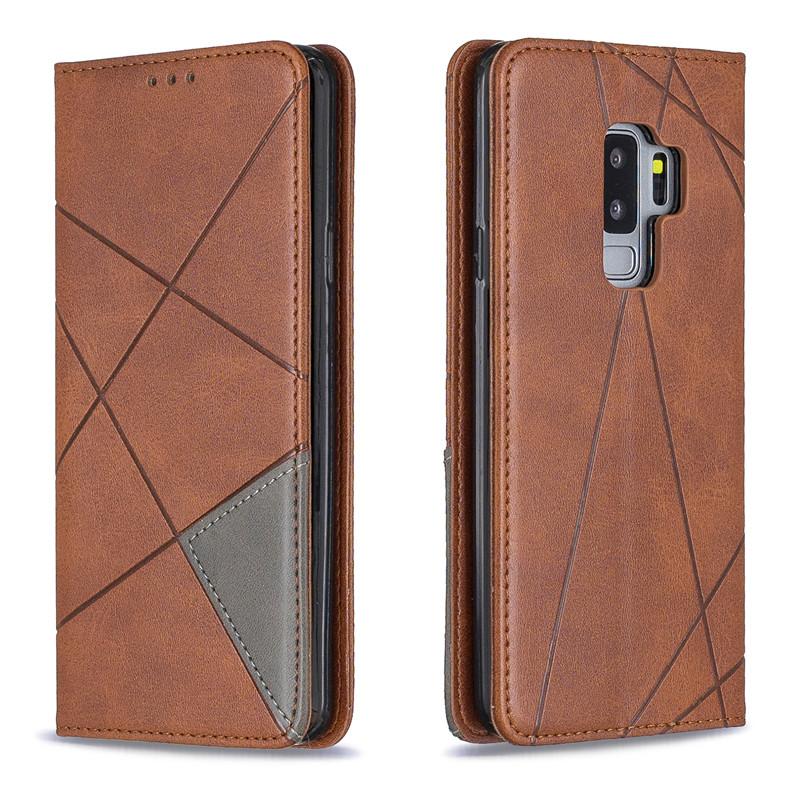 Portfel Etui z Klapką Dla Samsung Galaxy S9 S 9 Plus 9Plus S9Plus G965F G960F G965 Pokrowiec Magnetyczny Skórzany Stojak Etui na Telefon Torby
