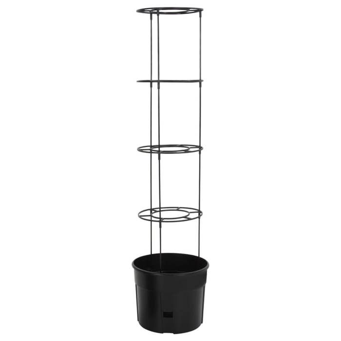Jardinière à tomate - Maison Exclusive - Anthracite - Ø39 x 150 cm - Polypropylène