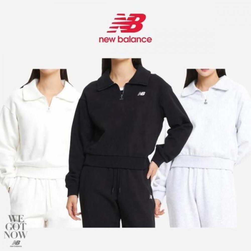 

NeW Balance W Essential Fleece Half Zip sWeatshirt nbnce4W912 ivory/90 (M)