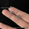 2025 Trendy 925 Sterling Silver Spider Stud Earrings - Punk Gothic Fashion Accessory