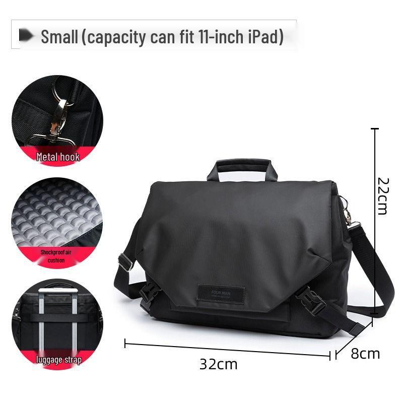 

Men s Crossbody Bag: Functional & Trendy Workwear Shoulder Bag, Multifunctional for Sports & Motorcycle Riding, Large Capacity Messenger Bag.