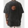 Zwaar Retro Gewassen T-shirt voor Mannen | Verweerd Casual Korte Mouwen Ronde Hals T-shirt, Losse Pasvorm, Wasbaar in de Machine, Casual Top voor Elk Seizoen