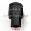 Wide-Angle 10x Eyepiece for Biological Microscope, 23.2mm Interface, High-Eyepoint WF10X/18 WF10X/20
