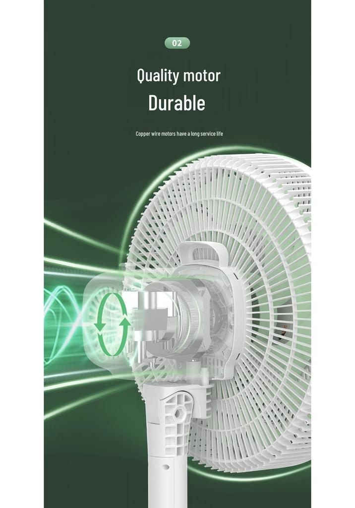 Ventilatore Elettrico da Tavolo e da Pavimento Nanji Ren - Vento Forte, Risparmio Energetico, Basso Rumore per Soggiorno