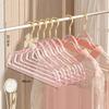 Clothes Rack Women'S Traceless Household Transparent Plastic Clothing Store Gold Powder Drying Rack