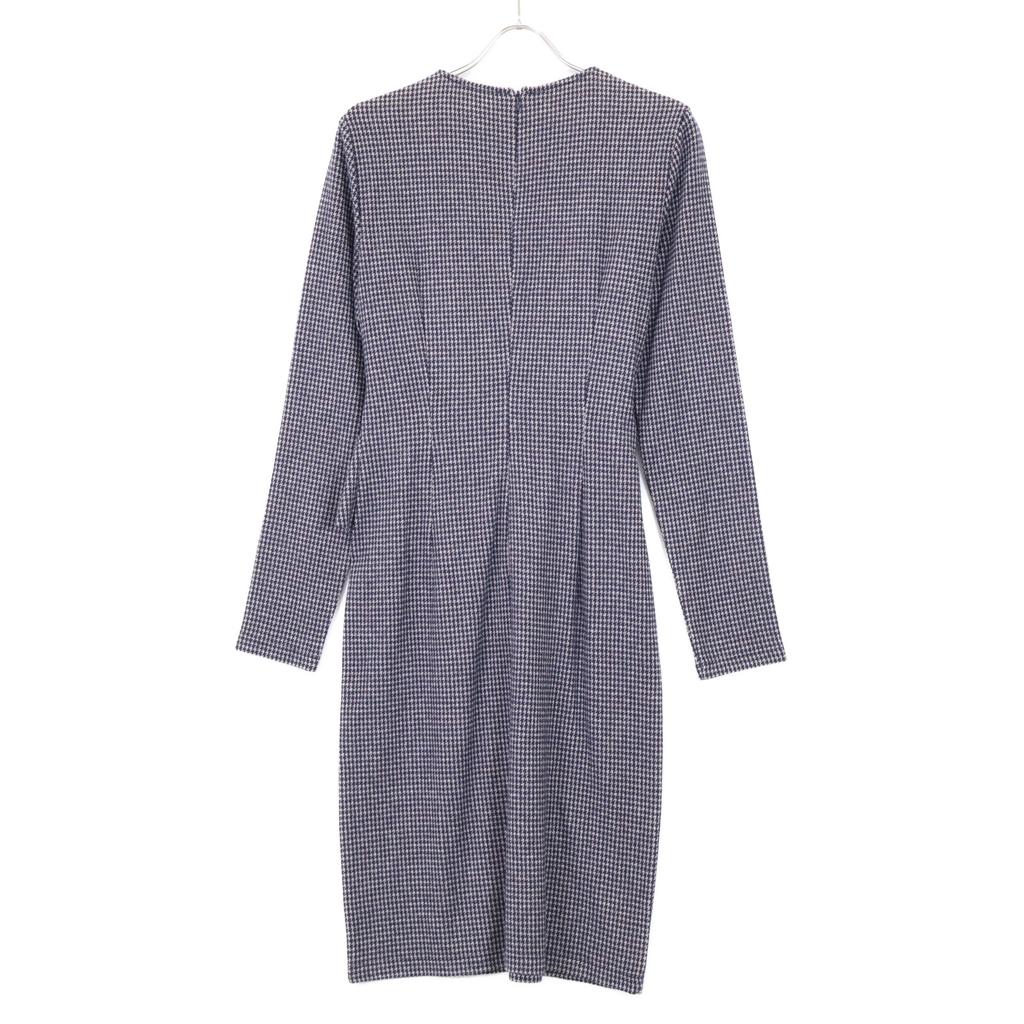 Max MaraWEEKEND Grey 56260103 Houndstooth Wool Musette Knit Dress Dress M BrownUsed