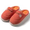Simple wool slippers autumn and winter indoor home dormitory warm velvet soft bottom couple cotton slippers