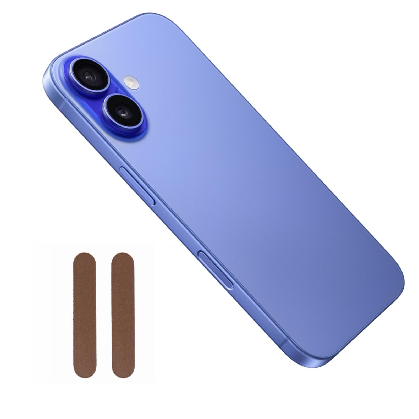 

2 шт. Захист сенсорної кнопки камери для iPhone 16/16 Plus/16 Pro/16 Pro Max Плівка із загартованого скла Gold