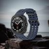 Ocean Sport Silicone Band NO Gaps Curved End Band Sweatproof Watch Strap Sports Wrist Band for Samsung Galaxy Watch 7 Ultra 47mm