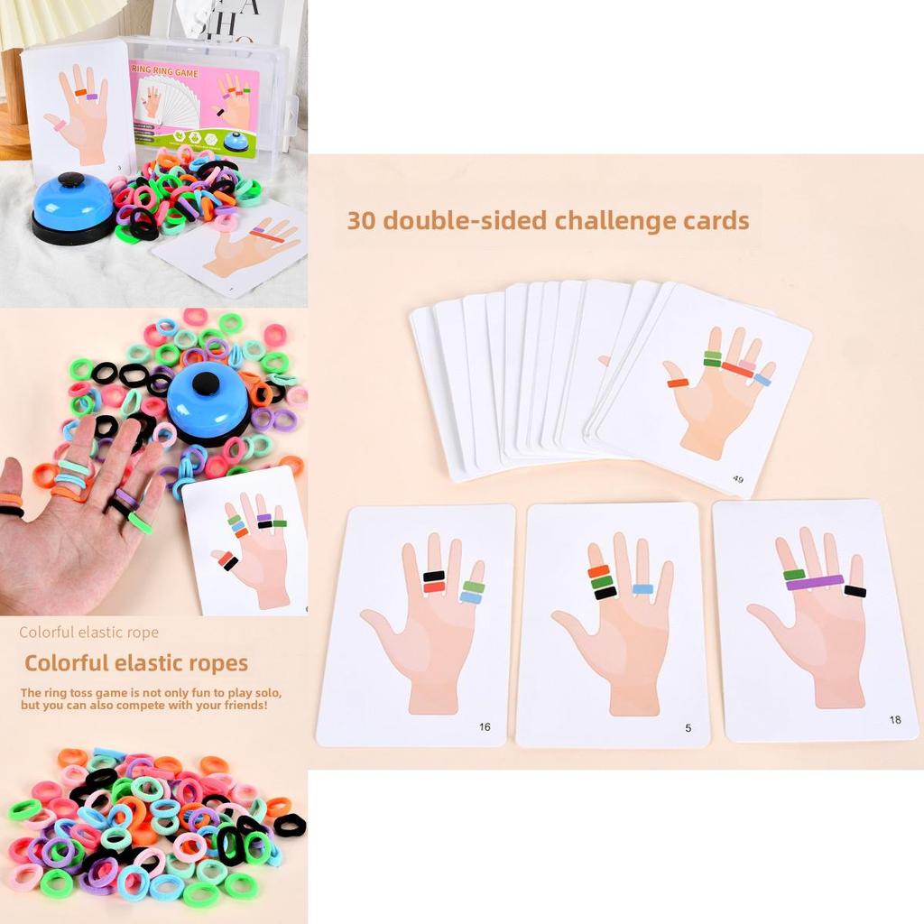 Wooden Toddler Finger Toss Game For Kid And Parent Interactive Play