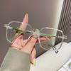 Myopia Glasses Women'S Finished Campus Style Student Box Large Frame Anti-Blue Light Lady Metal Frame Myopia Glasses