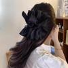 Shark Clip Big Bow Hairgrips Beige Black Grasping Clip Creative Hair Claw  Women Girl Gift