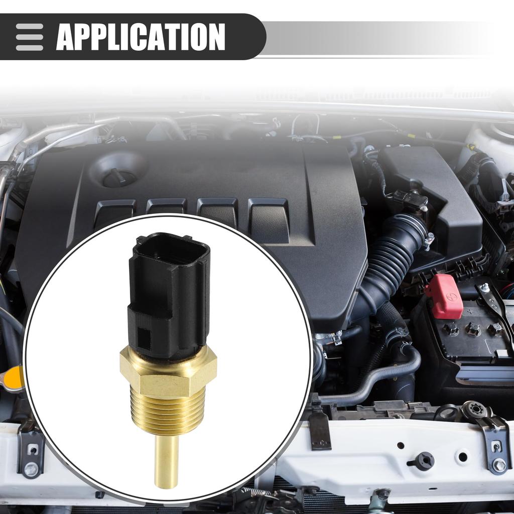 ACROPIX Engine Temperature Sensor Temperature Transmitter for Chry sler Sebring 2003-2005 Metal No.1308A012 Golden Tone