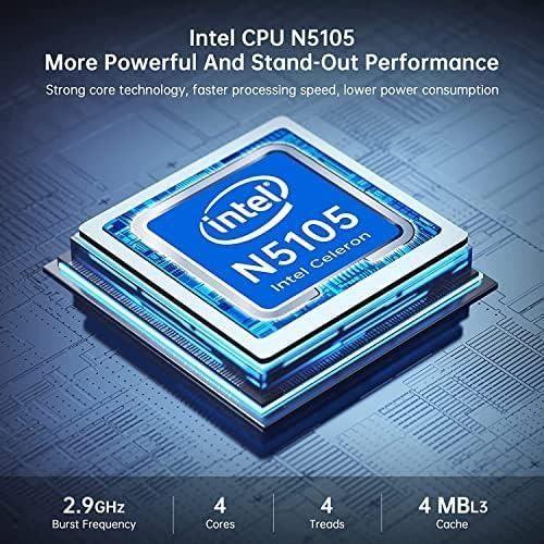 Mini PC - NIPOGI - AK1 Pro - 16GB RAM - 512GB SSD - Dual 4K UHD Display - Black