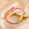 Free Engrave Name Date Bracelets for Women Girls Stainless Steel Milan Rope Hand Chain Bracelet Customized Jewelry Gift