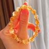 8Mm Autumn And Winter Retro Maillard High Quality Natural Citrine Bracelet Bracelet For Women