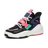 Anta Life Collection Cushioning Height Increasing Mid-Top Sports Casual Shoes Women's Black Pink Sneakers 122038081-4