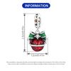 Kupfer Weihnachtsfeier Roter Weihnachtsglocken Anhänger Perlen Passend für Charm Armband Anhänger Frauen DIY Feiner Schmuck Party Geschenk