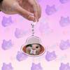 Funny Cute Cat Meme Keychain Accessories Bag Charms Cat Lover Animal Keychains Keyrings Jewelry Fans Cute Cartoon Freinds Gift