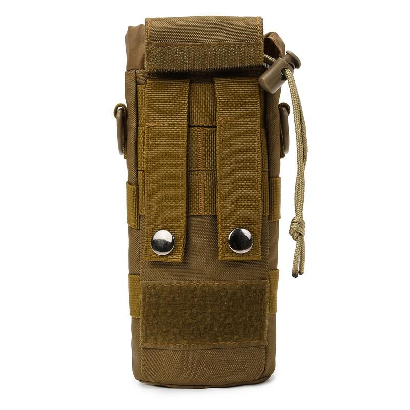 Tactical Water Bottle Pouch Hiking Camping Outdoor Gear Storage Waist Pack Accessory Bag In Camo Black Olive Brown