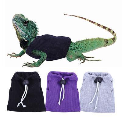 Eidechsen-Kleidung, ärmellos, atmungsaktiv, Schnallenverstellung, Anzieh-Eidechsen-T-Shirt, Weste, Oberteil, Haustierkleidung, Alltagskleidung