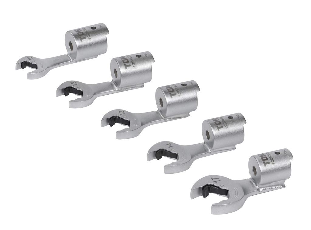 TONE Quick Spanner Headset for Interchangeable Torque Set Wrenches, 12DRSQ50, 12mm, 5-Piece