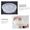 Kitchen Storage Box Refrigerator Organizer Transparent Food Containers Tray For Fruits Vegetables Meat Cake Pizza