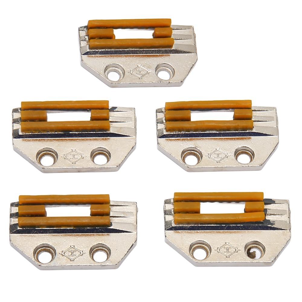 5 Pcs Iron Sewing Machine Feed Dog High Hardness Rubber Sewing Feed Dog Precision Toothless Industrial Sewing Feed Dog