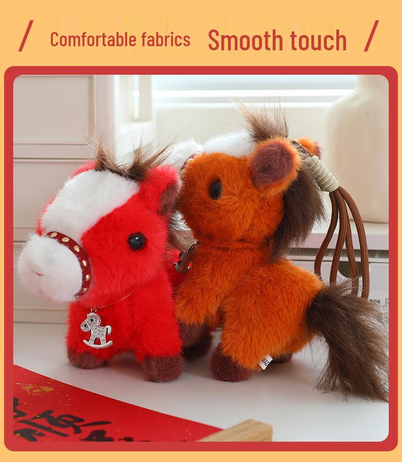 Cute Horse Pendant Plush Toy - Year Mascot Gift