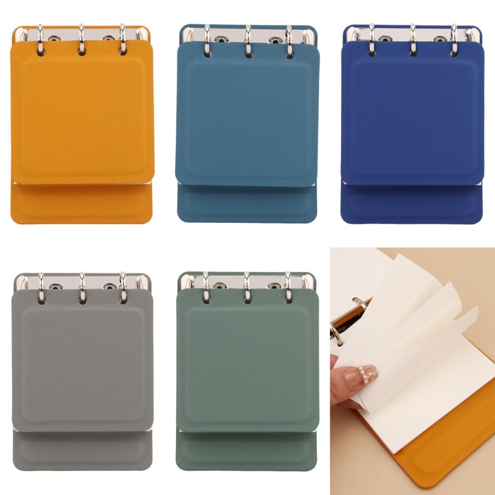 Minimalist Stylish Portable Notebook Leather Simple Compact Pocket Notebook Multi Functional Convenient A7 Note Book Gifts