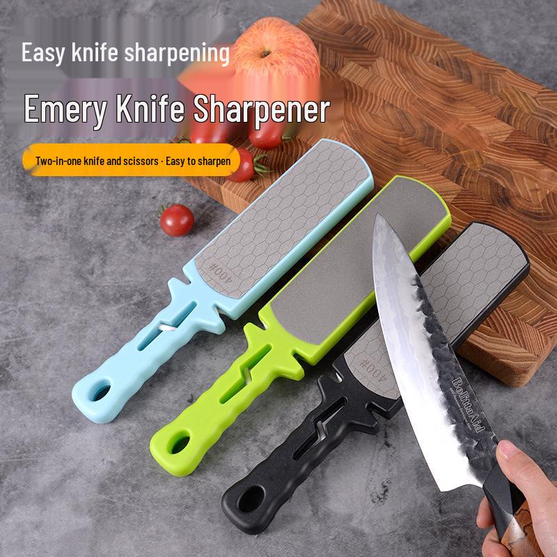Diamond Sand Double-Sided 400 Grit Kitchen Knife Sharpener Stone