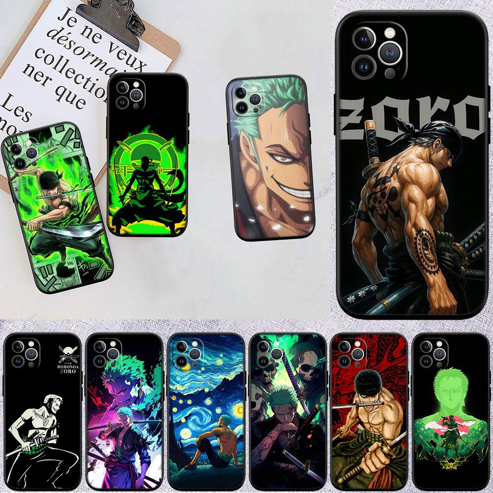 FM50 Zoro One Piece Soft Shell Phone Case for Samsung Galaxy S20 S21 S22 Ultra FE + Plus A21S A22 A24 A25 A26 A30 A30S A31