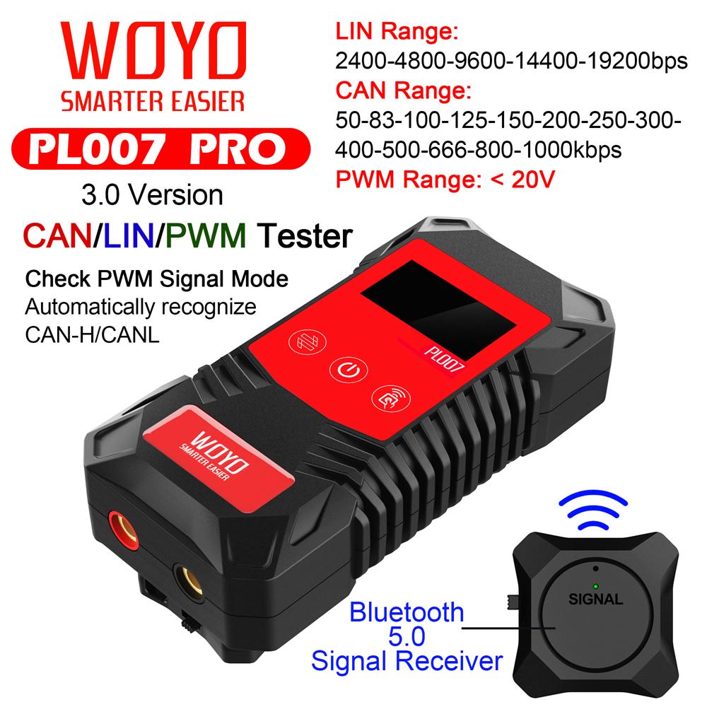 Digital CAN LIN BUS Tester Analyzer PWM Signal Detector with Wireless Receiver