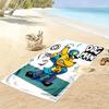 Dog Man Print Beach Towel, Large Soft Quick Dry Towel for Beach Camping Swimming