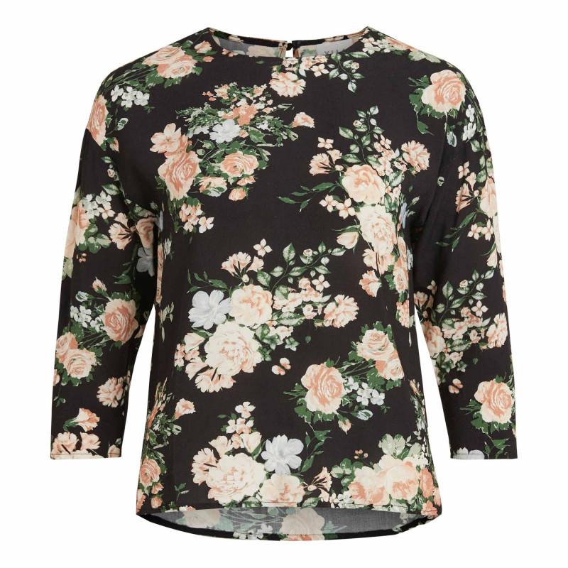 

Женский топ с цветочным принтом и рукавом 3/4 VILA