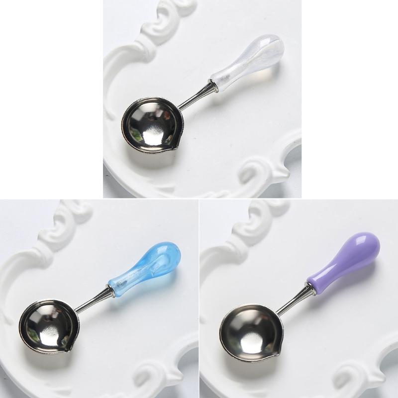 10 Pcs Wax Seal Spoon Wax Sealing Stamp Melting Spoon Craft Supplies for Sealing Wax Stamp Envelope Party Invitations