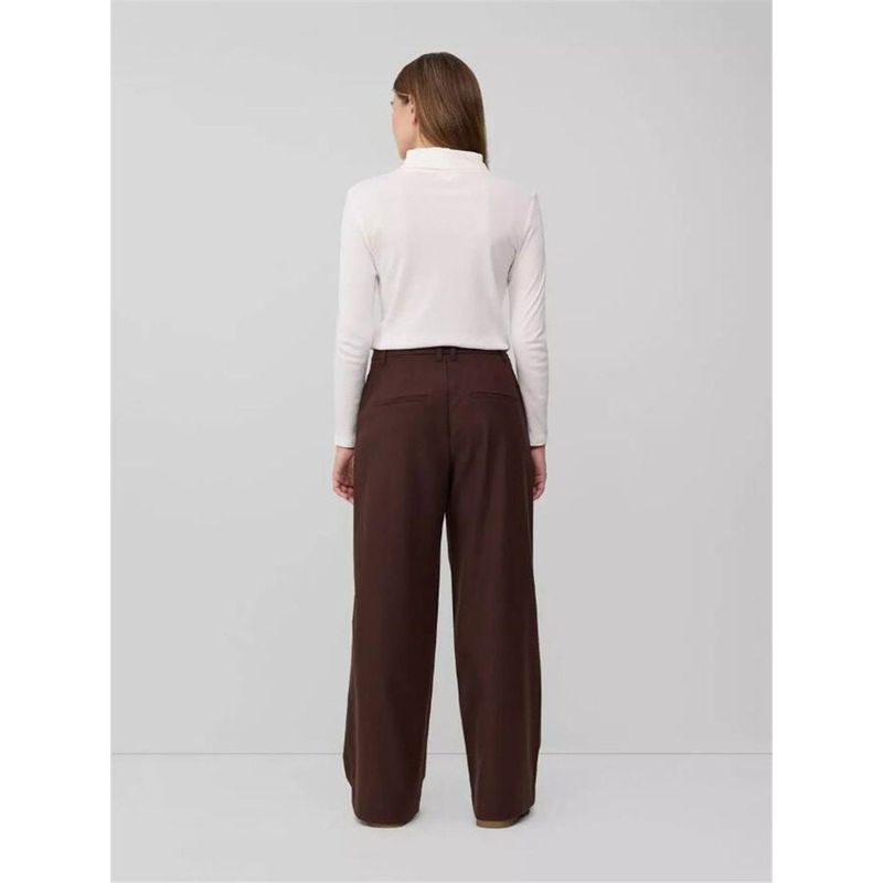 Foreign Trade, German so Autumn/Winter New Product on the Official Website, Flannel High-Waisted Pleated Women's Wide-Leg Long Pants, Slightly Thick