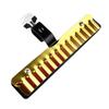 Transverse Peak Effect Cymbal Gold-Finish Ridged Angle Adjustable
